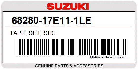 Suzuki 68280-17E11-1LE Tape, Set, Side