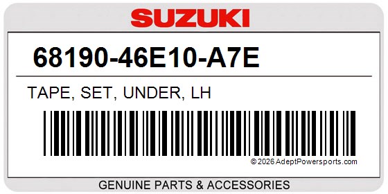 Suzuki 68190-46E10-A7E Tape, Set, Under, Lh