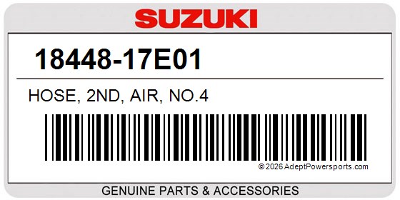 Suzuki 18448-17E01 Hose, 2Nd, Air, No.4