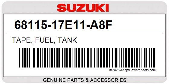 Suzuki 68115-17E11-A8F Tape, Fuel, Tank
