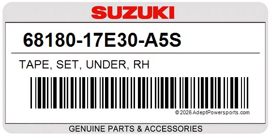 Suzuki 68180-17E30-A5S Tape, Set, Under, Rh