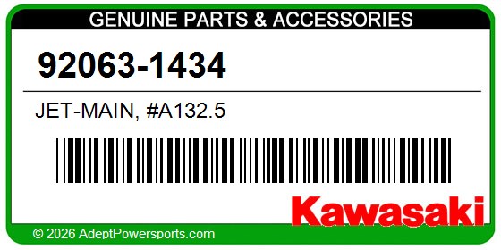 Kawasaki 92063-1434 Jet-Main, #A132.5