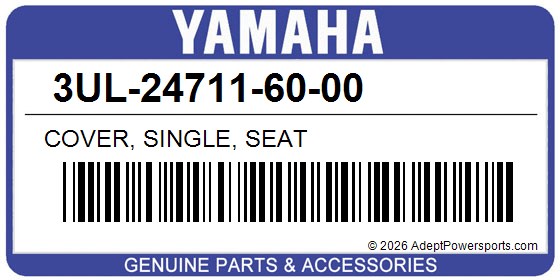 Yamaha 3UL-24711-60-00 Cover, Single, Seat