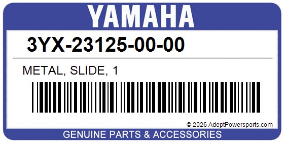 Yamaha 3YX-23125-00-00 Metal, Slide, 1