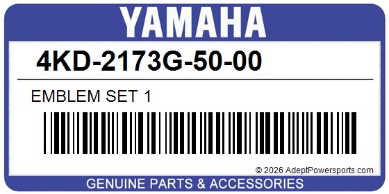 Yamaha 4KD-2173G-50-00 Emblem Set 1