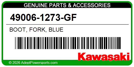 Kawasaki 49006-1273-GF Boot, Fork, Blue