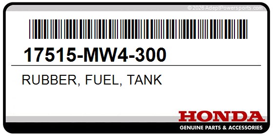 Honda 17515-MW4-300 Rubber, Fuel, Tank