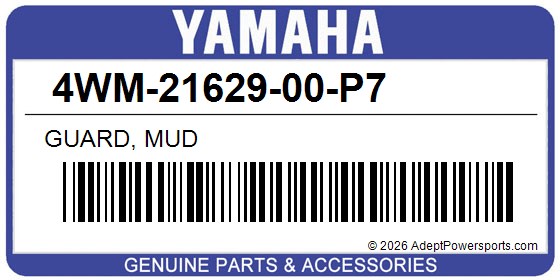 Yamaha 4WM-21629-00-P7 Guard, Mud