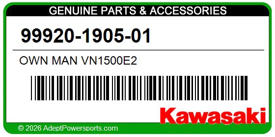 Kawasaki 99920-1905-01 Own Man Vn1500e2