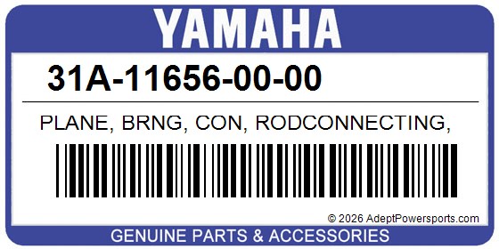 Yamaha 31A-11656-00-00 Plane, Brng, Con, Rodconnecting, Rod