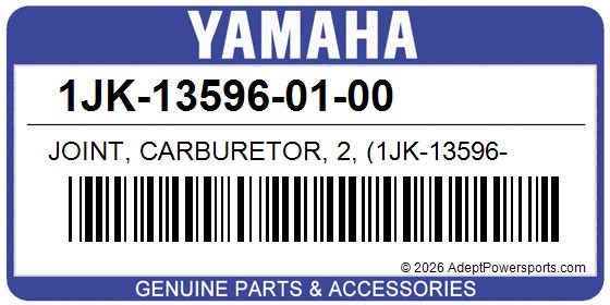 Yamaha 1JK-13596-01-00 Joint, Carburetor, 2, (1Jk-13596-