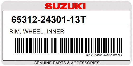 Suzuki 65312-24301-13T Rim, Wheel, Inner