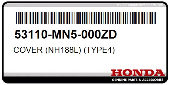 Honda 53110-MN5-000ZD Cover (Nh188l) (Type4)