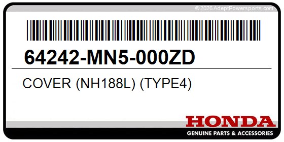 Honda 64242-MN5-000ZD Cover (Nh188l) (Type4)