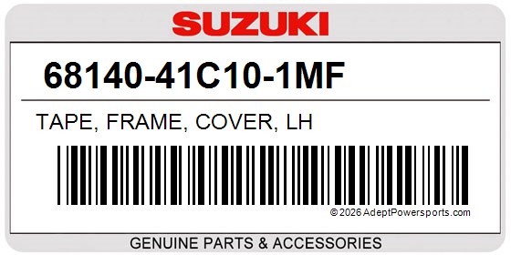 Suzuki 68140-41C10-1MF Tape, Frame, Cover, Lh