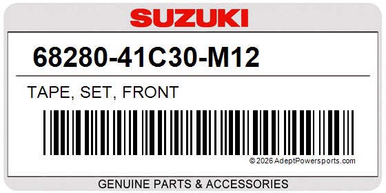 Suzuki 68280-41C30-M12 Tape, Set, Front
