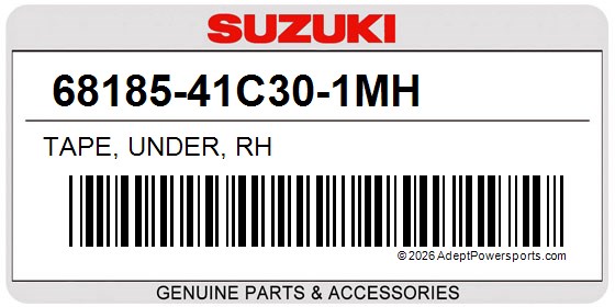 Suzuki 68185-41C30-1MH Tape, Under, Rh
