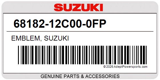 Suzuki 68182-12C00-0FP Emblem, Suzuki