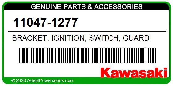 Kawasaki 11047-1277 Bracket, Ignition, Switch, Guard