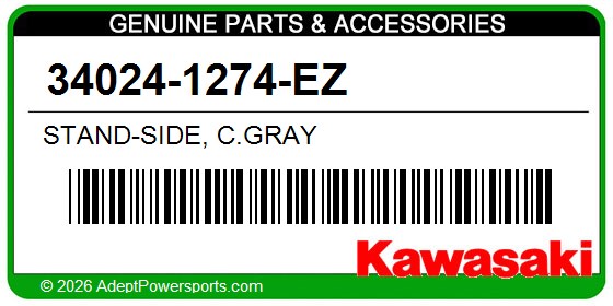 Kawasaki 34024-1274-EZ Stand-Side, C.Gray