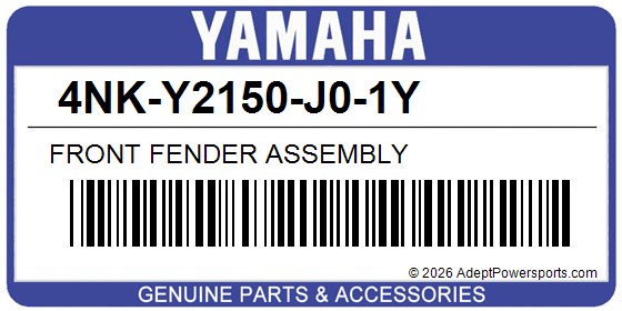 Yamaha 4NK-Y2150-J0-1Y Front Fender Assembly