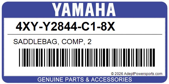Yamaha 4XY-Y2844-C1-8X Saddlebag, Comp, 2