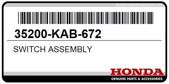 Honda 35200-KAB-672 Switch Assembly