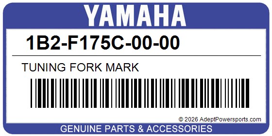 Yamaha 1B2-F175C-00-00 Tuning Fork Mark