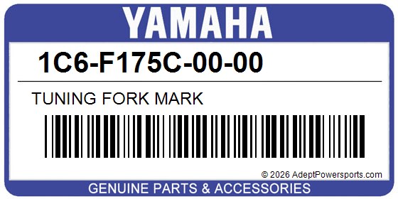 Yamaha 1C6-F175C-00-00 Tuning Fork Mark