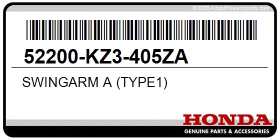 Honda 52200-KZ3-405ZA Swingarm A (Type1)