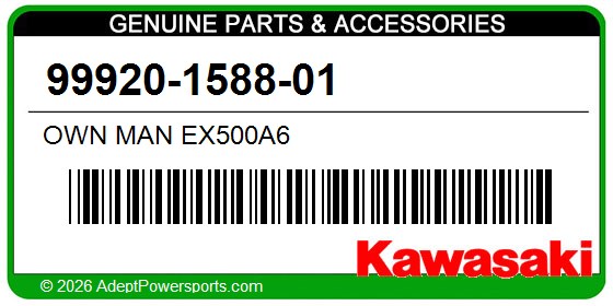 Kawasaki 99920-1588-01 Own Man Ex500a6