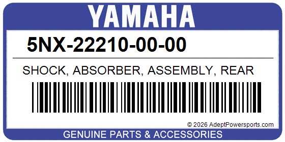 Yamaha 5NX-22210-00-00 Shock, Absorber, Assembly, Rear