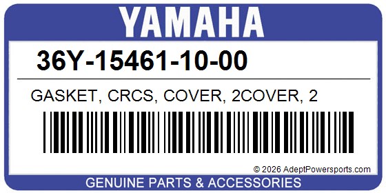 Yamaha 36Y-15461-10-00 Gasket, Crcs, Cover, 2Cover, 2