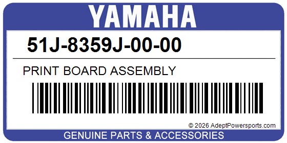 Yamaha 51J-8359J-00-00 Print Board Assembly