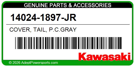 Kawasaki 14024-1897-JR Cover, Tail, P.C.Gray