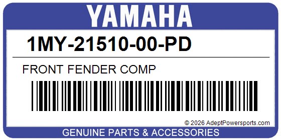 Yamaha 1MY-21510-00-PD Front Fender Comp