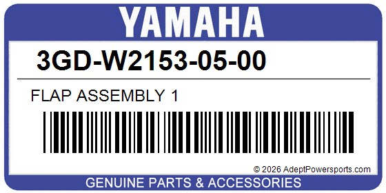 Yamaha 3GD-W2153-05-00 Flap Assembly 1