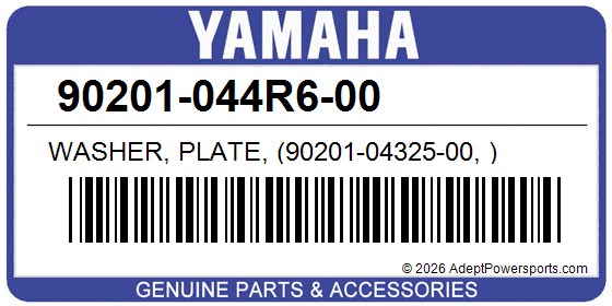 Yamaha 90201-044R6-00 Washer, Plate, (90201-04325-00, )