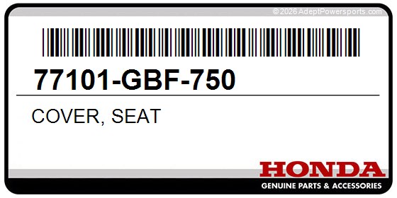 Honda 77101-GBF-750 Cover, Seat