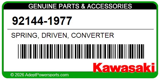 Kawasaki 92144-1977 Spring, Driven, Converter
