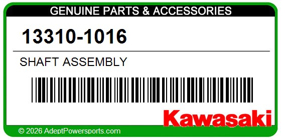 Kawasaki 13310-1016 Shaft Assembly