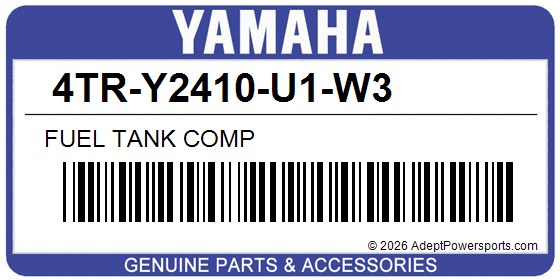 Yamaha 4TR-Y2410-U1-W3 Fuel Tank Comp