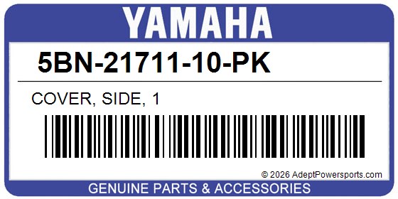 Yamaha 5BN-21711-10-PK Cover, Side, 1