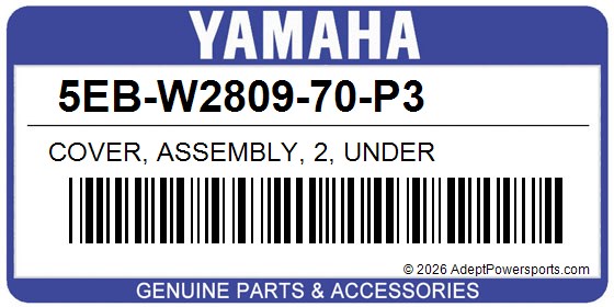 Yamaha 5EB-W2809-70-P3 Cover, Assembly, 2, Under