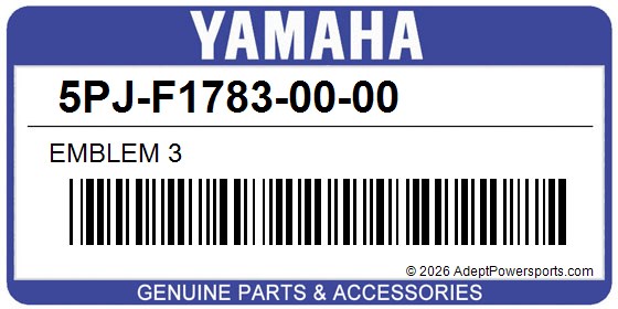 Yamaha 5PJ-F1783-00-00 Emblem 3
