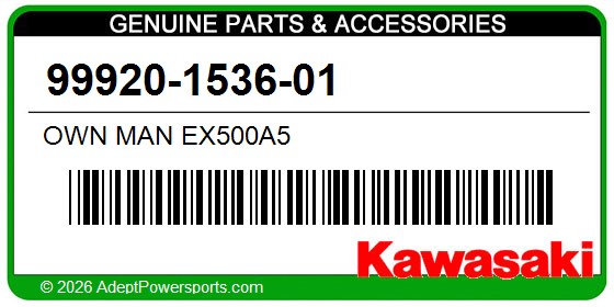 Kawasaki 99920-1536-01 Own Man Ex500a5