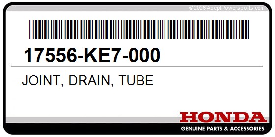 Honda 17556-KE7-000 Joint, Drain, Tube