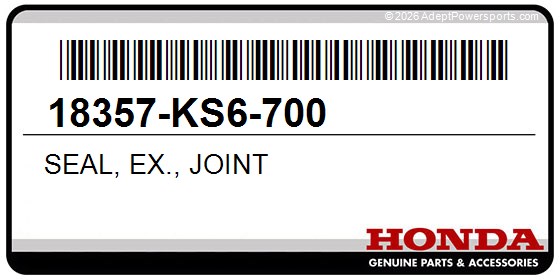 Honda 18357-KS6-700 Seal, Ex., Joint