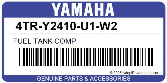 Yamaha 4TR-Y2410-U1-W2 Fuel Tank Comp