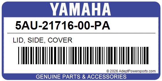 Yamaha 5AU-21716-00-PA Lid, Side, Cover